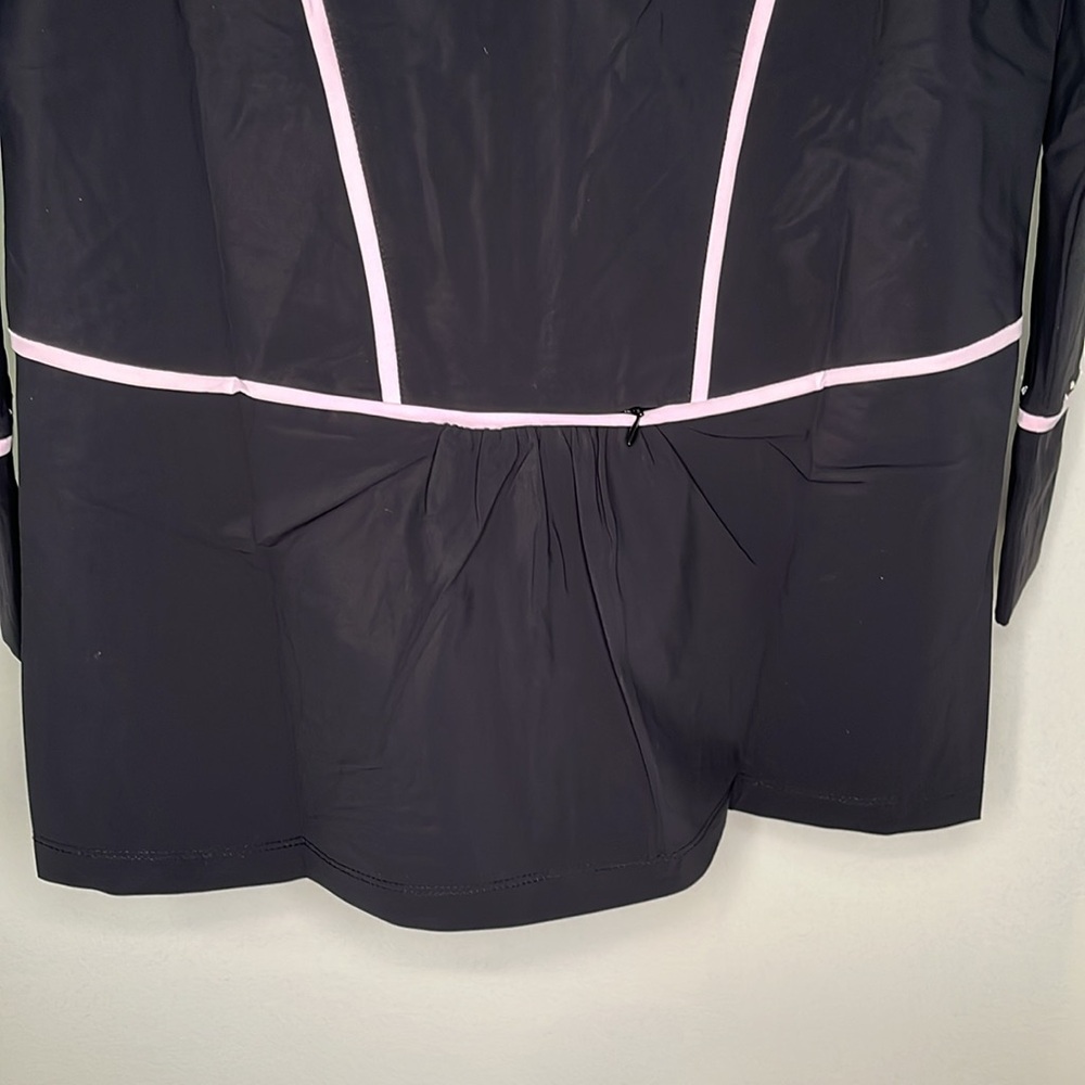 Women's Swingdish Black Jacket with pink accents. - Picture 8 of 8